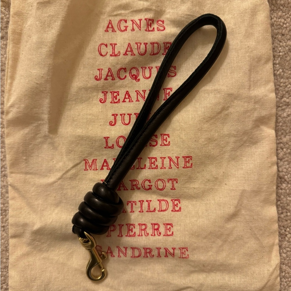 NWOT Clare V Cord wristlet in black